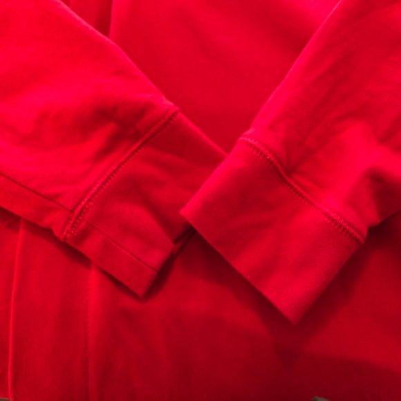 Chaps Red Lightweight Overcoat, Size 1X, 100% Cotton, EC! - Picture 7 of 12